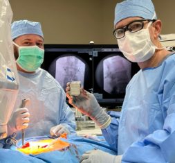 Lone Tree back surgeon Dr. Lloyd Mobley performs minimally invasive spine surgery.