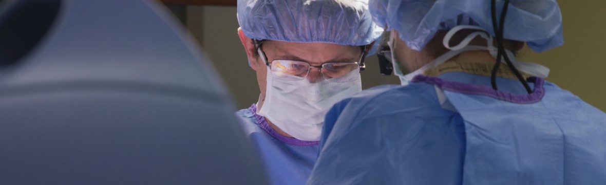 Dr. David VanSickle with Denver DBS Center performs deep brain stimulation surgery.
