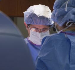 Dr. David VanSickle with Denver DBS Center performs deep brain stimulation surgery.