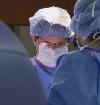 Dr. David VanSickle with Denver DBS Center performs deep brain stimulation surgery.