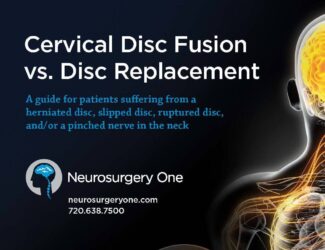 Cover Image for the downloadable guide -- Cervical Disc Fusion vs. Disc Replacement