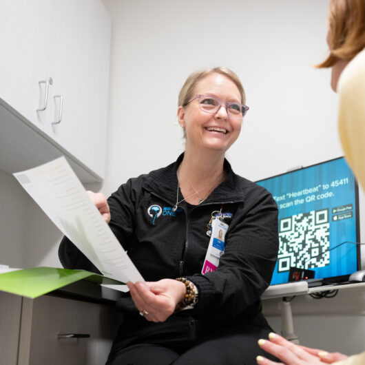 The DBS nurse navigator, Julie, is here to answer all patient questions and guide them throughout the DBS process.
